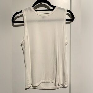 J. Crew Cream Sleeveless Relaxed Tank Top